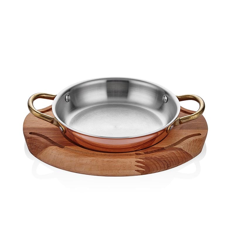 Altınbaşak A 101YS 12A Multi Metal Yumurta Sahanı+Nihale 12 cm Bakır