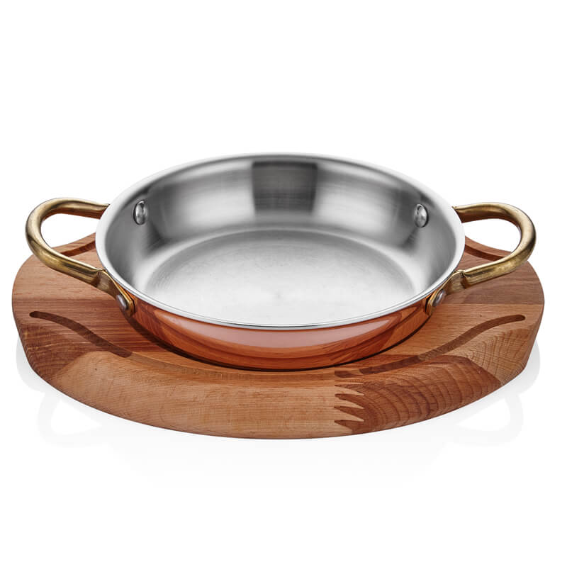Altınbaşak A 101YS 20A Bakır Yumurta Sahanı 20 Cm + Nihale