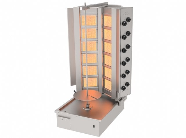 Atalay ADG - 12 A Döner Ocağı Alttan Motorlu V Tip 6+6 Radyanlı Gazlı