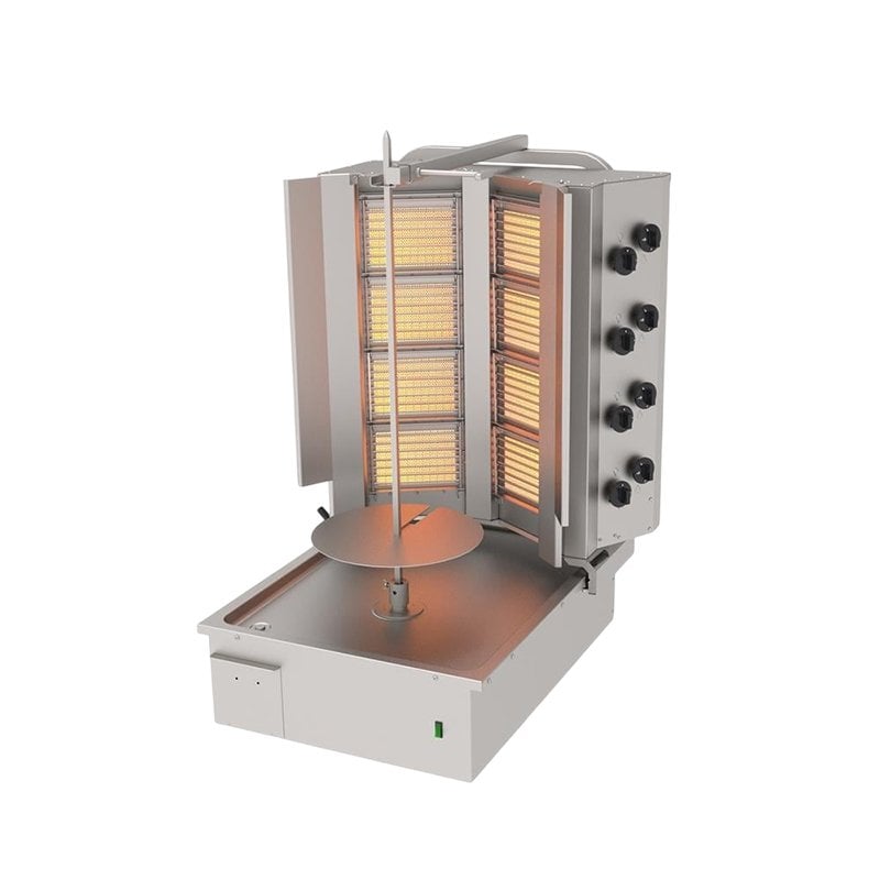 Atalay ADG - 8 A Döner Ocağı Alttan Motorlu V Tip 4+4 Radyanlı Gazlı