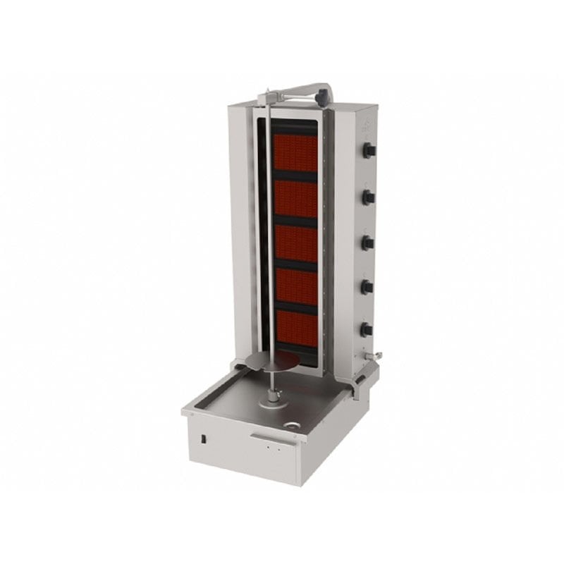 Atalay ADGC - 5 A Döner Ocağı Alttan Motorlu Hareketli 5 Radyanlı Camlı Gazlı