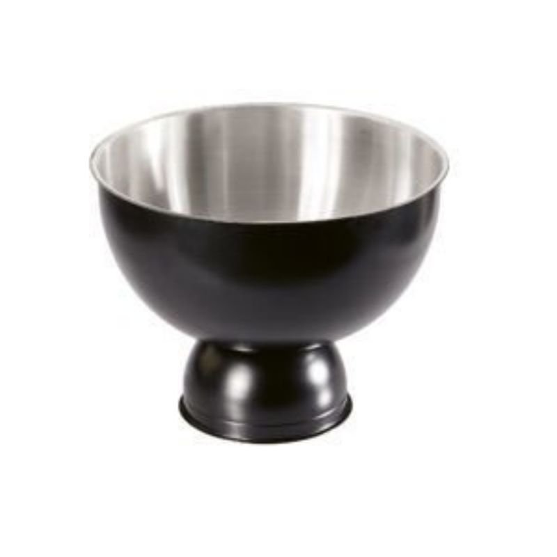 Biradlı BRD-3076 Çelik Punch Kasesi, 28x24 cm, Siyah