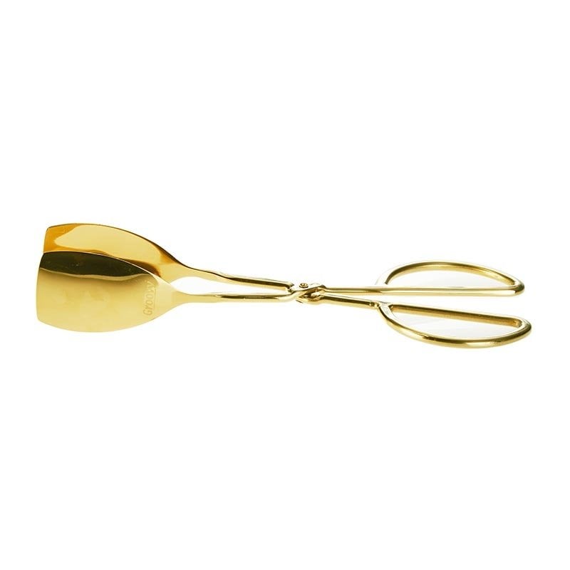Biradlı BRD-EF119 Spatula Servis Maşası, 26 cm Altın