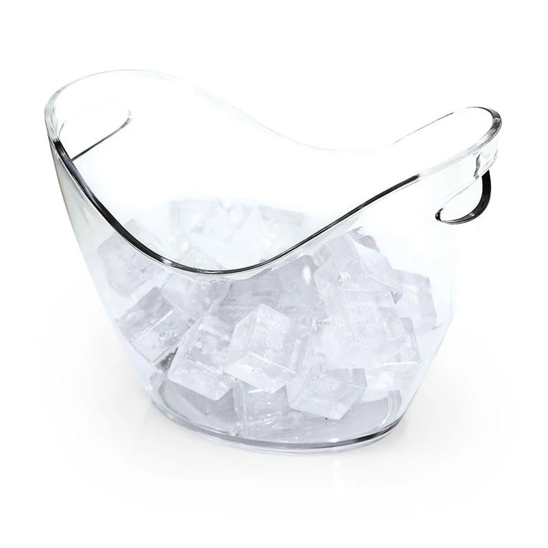 Biradlı Groovy GRV-S-108 Akrilik Şişe Kovası, 40x29x25 cm, 12 L, Şeffaf