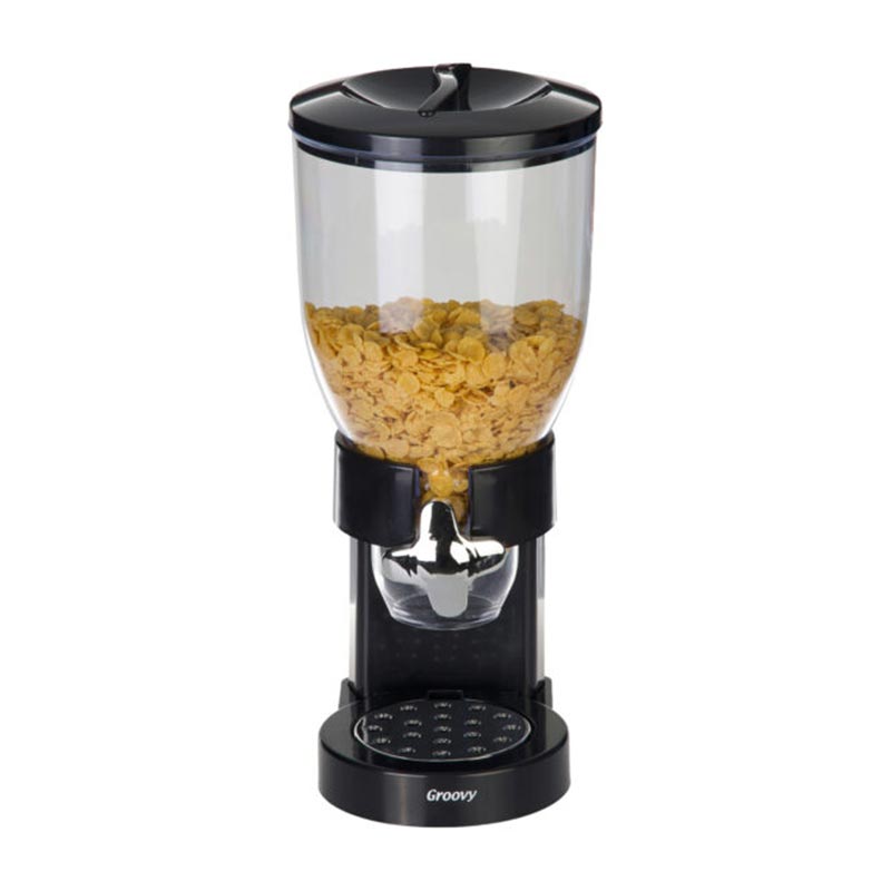 Biradlı GRV-10413 Mısır Gevreği Dispenseri, 3.5 L, Siyah