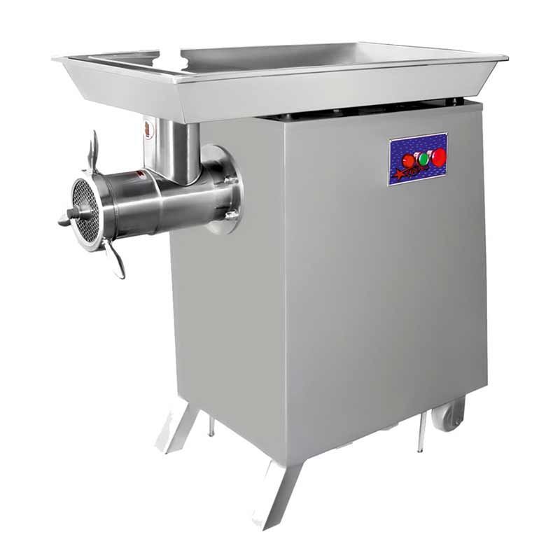 Çağdaş Paslanmaz Et Kıyma Makinesi No 42 Ayaklı Krom Çelik Kafa 380 V 1500 Kg/Saat