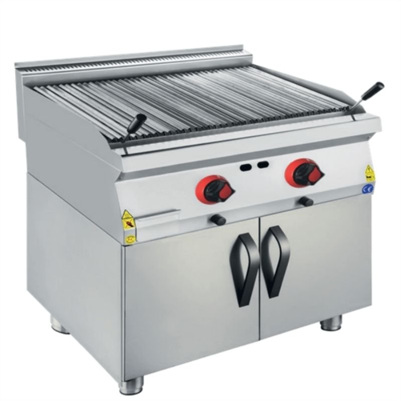 CSA 900 Edge Seri Balıksırtı Lavataş Izgara Dolaplı Doğalgazlı 80x90 Cm