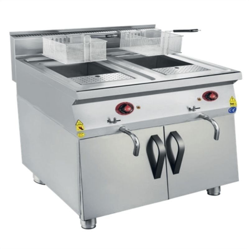 CSA 900 Edge Seri Fritöz Dolaplı Elektrikli 24+24 Lt 80x90 Cm