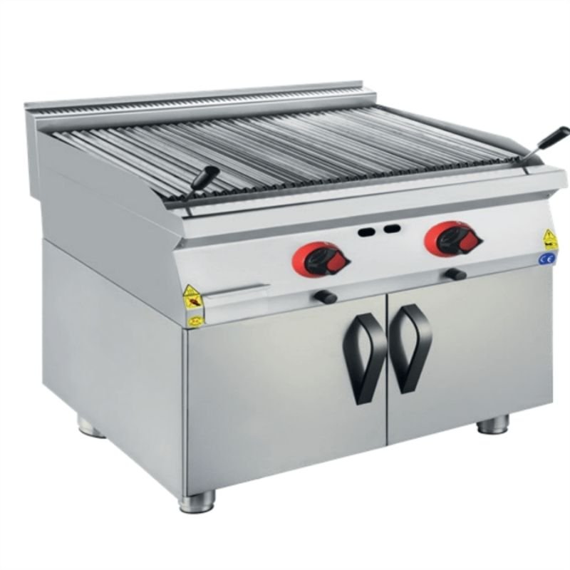 CSA 900 Edge Seri Sulu Balıksırtı Izgara Dolaplı Lpg'li 80x90 Cm