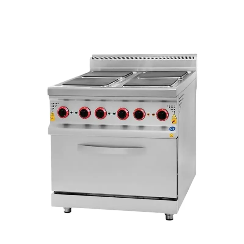 CSA 900 Seri Kuzine Fırın 4 Kare Pleytli Elektrikli 80x90 Cm