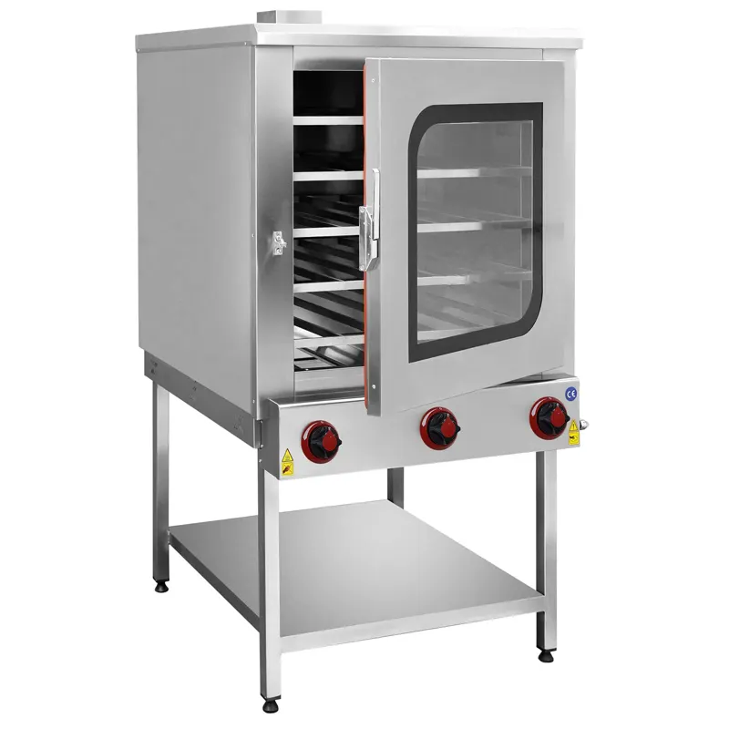 CSA KRCS.SPBFG.9090.CE Tek Kapılı Pasta Börek Fırını Doğalgazlı 90x90 Cm