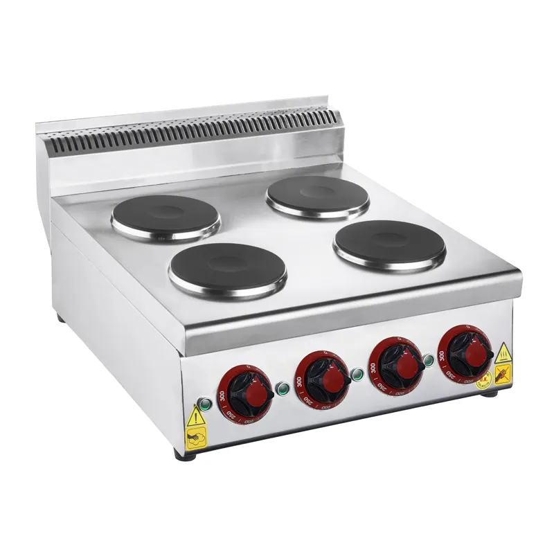 CSA Snack Seri 4 Yuvarlak Pleytli Ocak Set Üstü Elektrikli 50x57 Cm