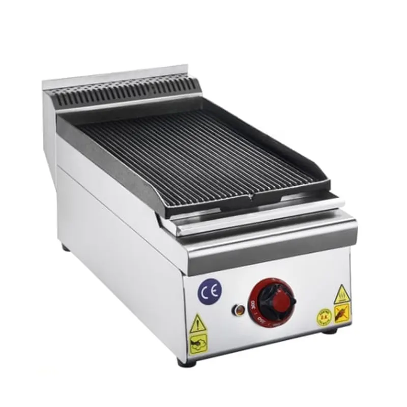 CSA Snack Seri Döküm Izgara Set Üstü Elektrikli 30x57 Cm