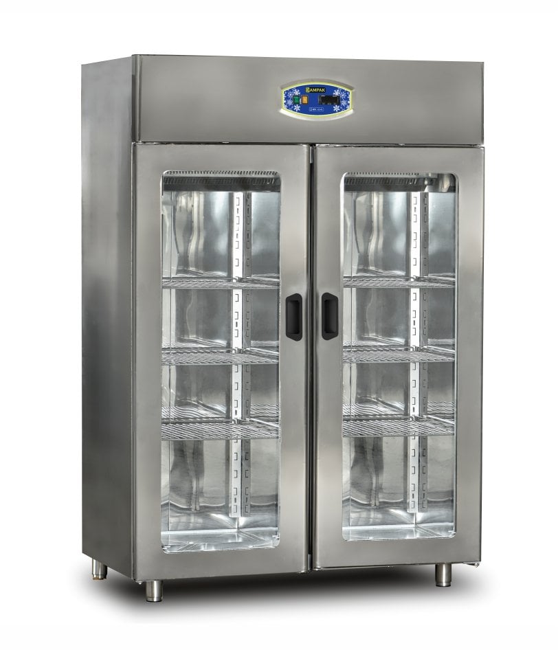 Dampak Dik Tip Çift Cam Kapılı Buzdolabı 1400 L 139x82x210 Cm