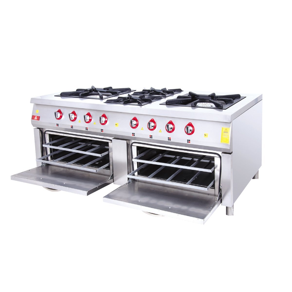 DRN Kuzine Fırınlı Ocak 4'lü  200x100   Gazlı