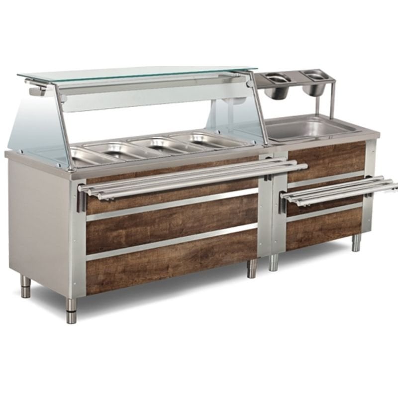 Empero EMP.BEN.41 Servis Ünitesi Üst Raflı Sürgü Standlı 180x79x85 Gn