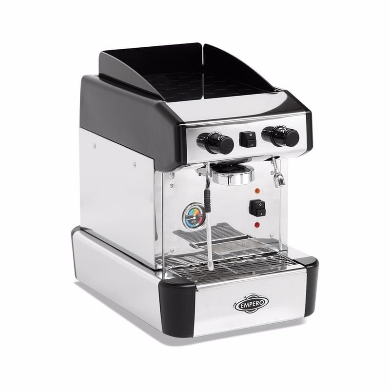 Empero EMP.CPC.1GB Capuccino Ve Espresso Kahve Makinesi Yarı Otomatik 1 Gruplu Siyah