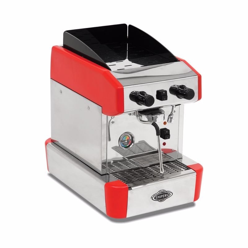 Empero EMP.CPC.1GR Capuccino Ve Espresso Kahve Makinesi Yarı Otomatik 1 Gruplu Kırmızı