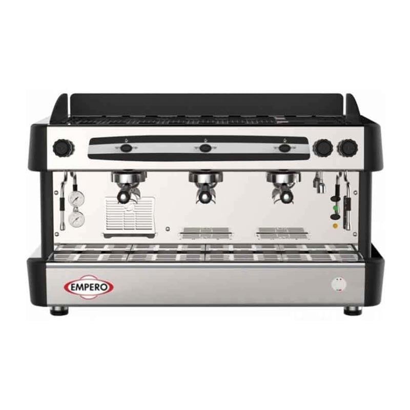 Empero EMP.CPC.3GB-D Capuccino Ve Espresso Kahve Makinesi Tam Otomatik 3 Gruplu, Siyah