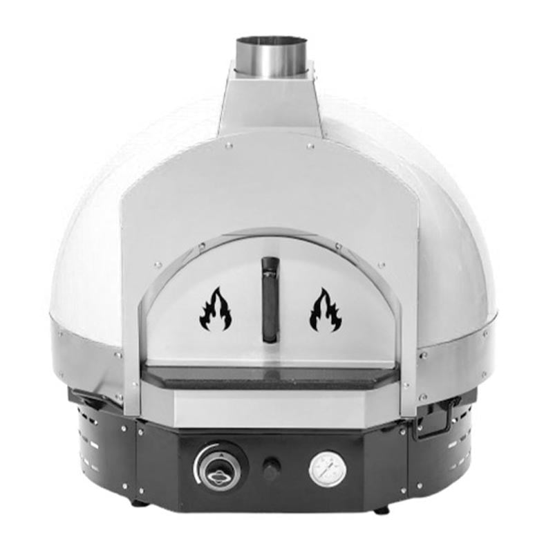 Empero EMP.SPO.H-70-W-W Ev Tipi Taş Tabanlı Pizza Fırını Odunlu Beyaz Ø 70 Cm