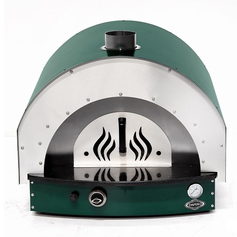 Empero PLF.PLS.D5-G Taş Tabanlı Pizza Ve Pide Fırını Gazlı Yeşil 25 Cm x 4 Pizza Kapasiteli