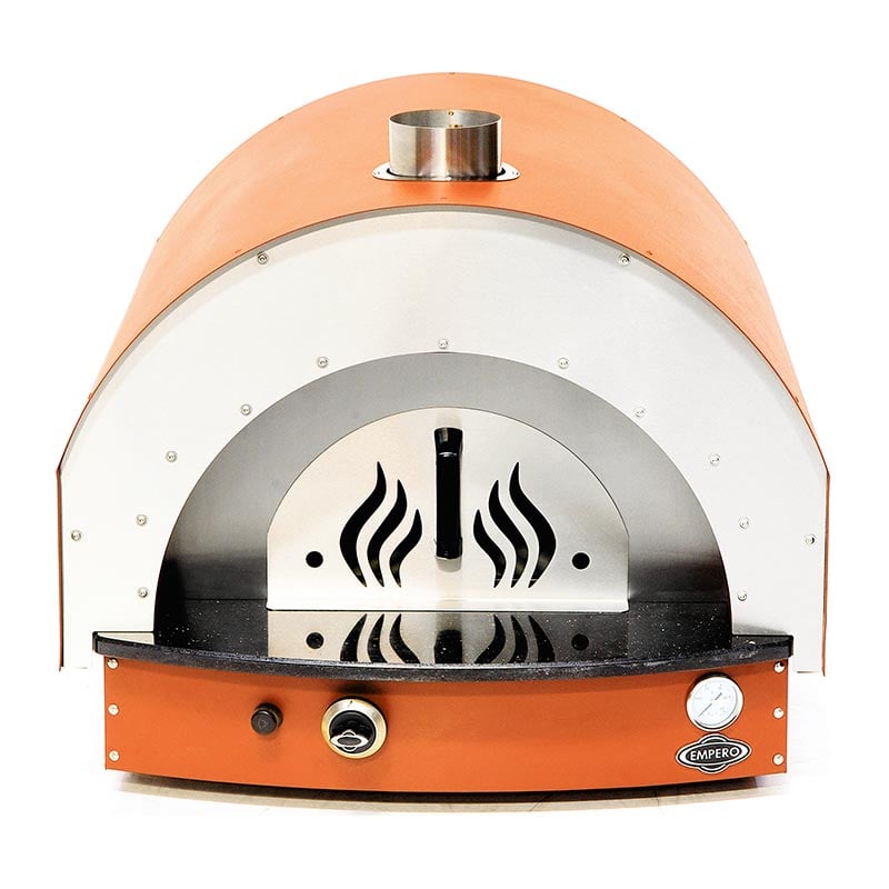 Empero PLF.PLS.D5-O Taş Tabanlı Pizza Ve Pide Fırını Gazlı Turuncu 25 Cm x 4 Pizza Kapasiteli
