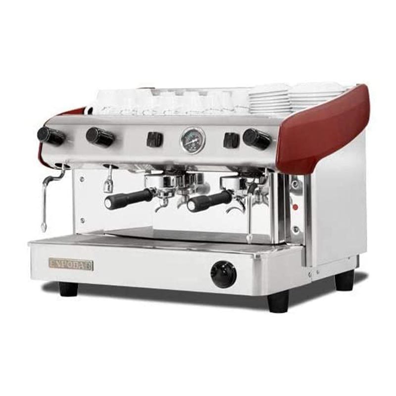 Expobar Megacrem Pulser Espresso Kahve Makinesi, 2 Gruplu, Kırmızı
