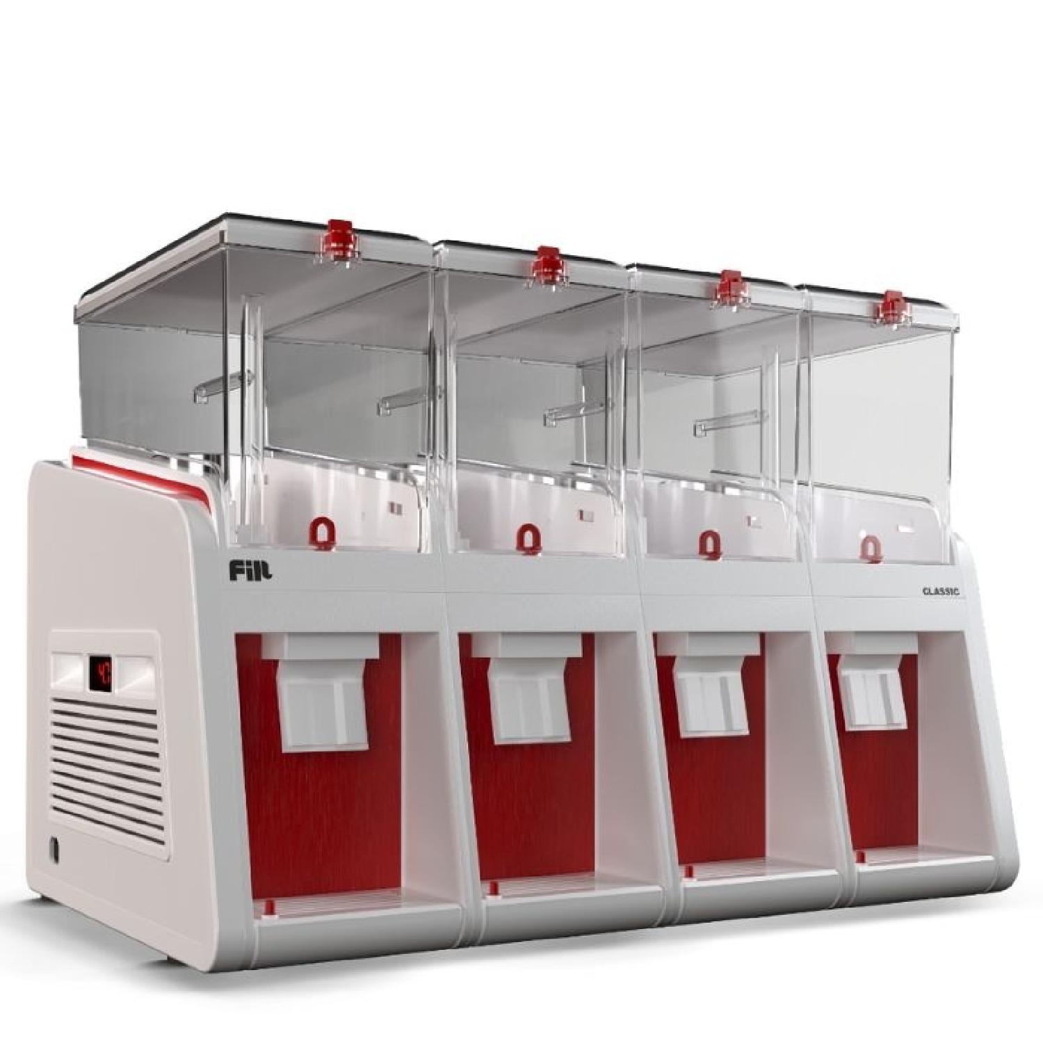 Fill Classic 4 Limonata Makinesi 19x4 Litre Beyaz Kırmızı