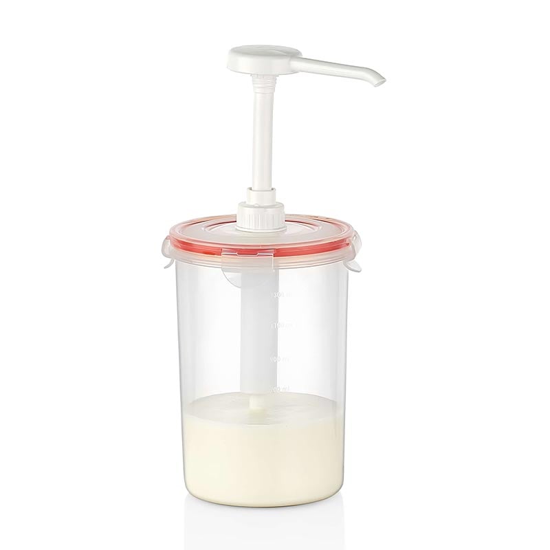 GastroPlast GDP-04 Yuvarlak Sos Dispenseri 1.5 L Şeffaf