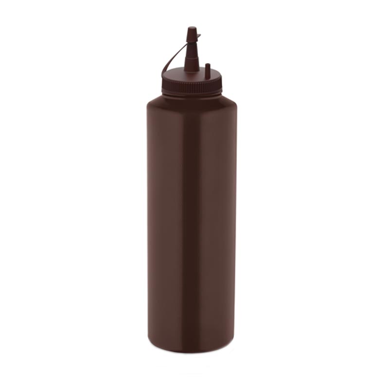 GastroPlast GPSC-1000 Kapaklı Fişek Sosluk 1000 ml Kahverengi