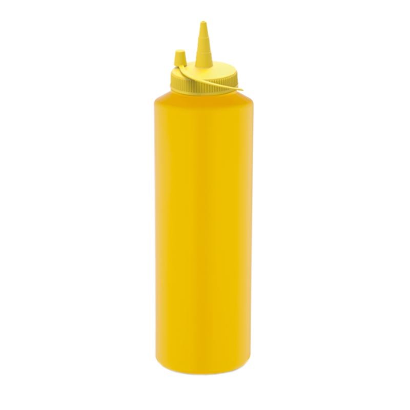 GastroPlast GPSC-1000 Kapaklı Fişek Sosluk 1000 ml Sarı