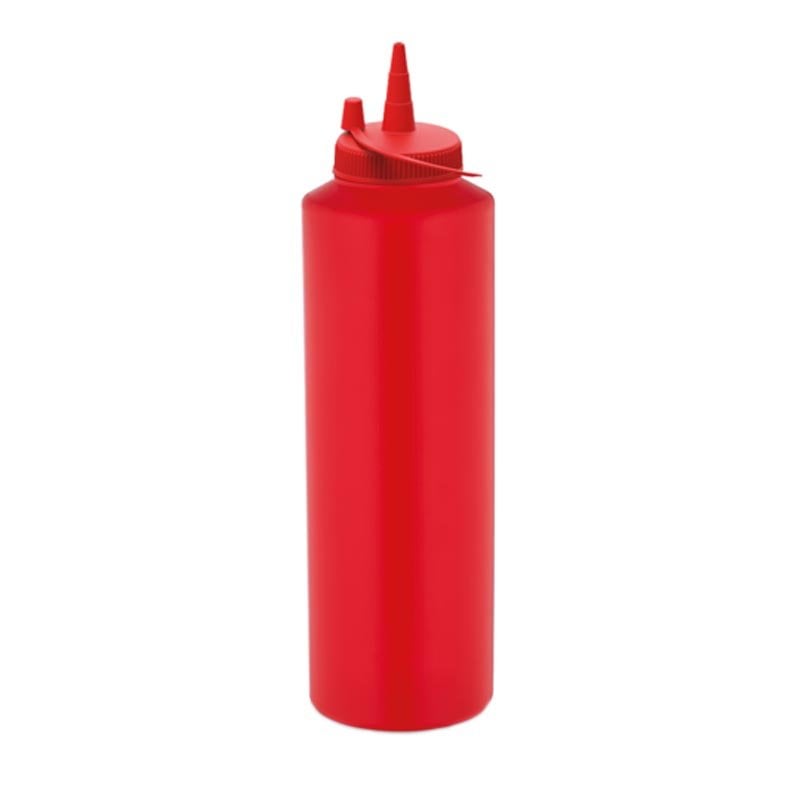 GastroPlast GPSC-750 Kapaklı Fişek Sosluk 750 ml Kımızı