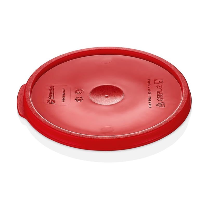 GastroPlast GRPPL-12 Polipropilen Yuvarlak Saklama Kabı Kapağı