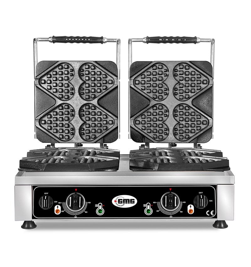 GMG KGW 24 Çubuk Kalp Waffle Makinesi, Çift Kapaklı