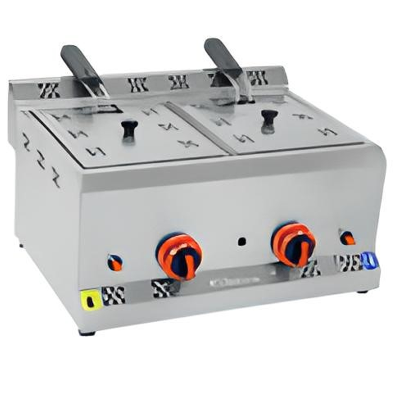 Himaksan Set Üstü Fritöz, 5+5 Litre, Doğalgazlı 60x50 Cm HMK-FG 5+5