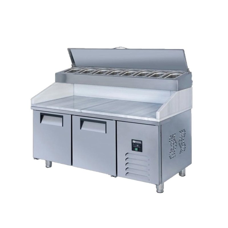 İceinox PTS-HM 330 Mermerli Make Up 2 Kapılı Buzdolabı 330 L 304 K 150x70x130 cm