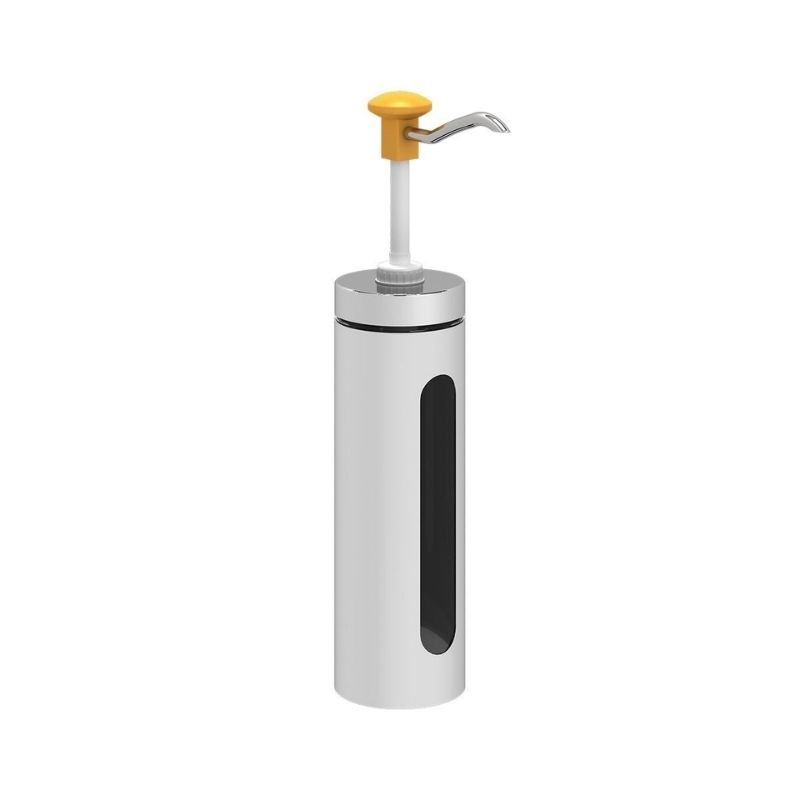 Kalando KD-006 Basmalı Sos Pompası Cam Silindir Hazneli 2.25 L Sarı