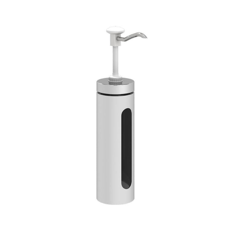 Kalando KD-006 Basmalı Sos Pompası Cam Silindir Hazneli 2.25 L Beyaz