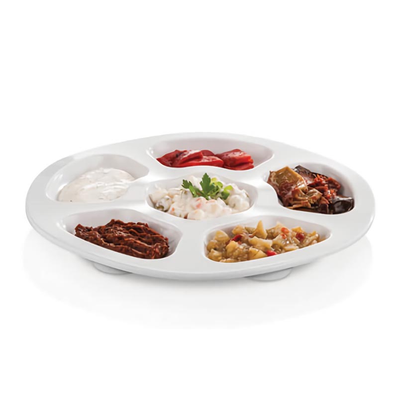 Külsan 108.PW Thermoset Krater Tabak 28 cm Beyaz