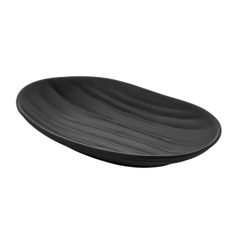 Külsan 27018.BL Thermoset Tabak Elips 18.3x11.5 cm Siyah
