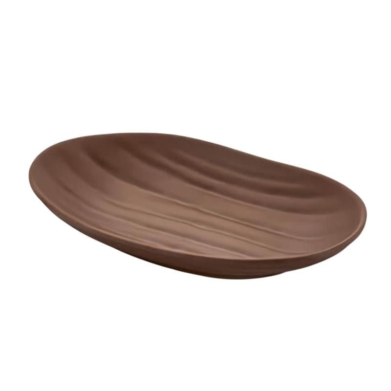 Külsan 27018.BR Thermoset Tabak Elips 18.3x11.5 cm Kahverengi