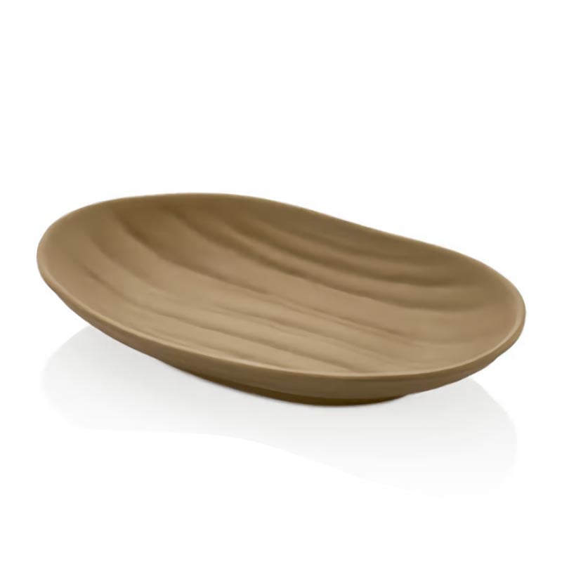 Külsan 27018.MC Thermoset Tabak Elips 18.3x11.5 cm Sütlü Kahve