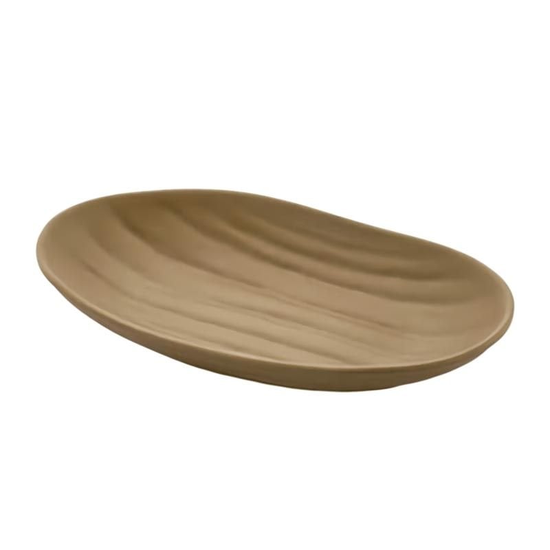 Külsan 27023.MC Thermoset Tabak Elips 23x14.5 cm Sütlü Kahve