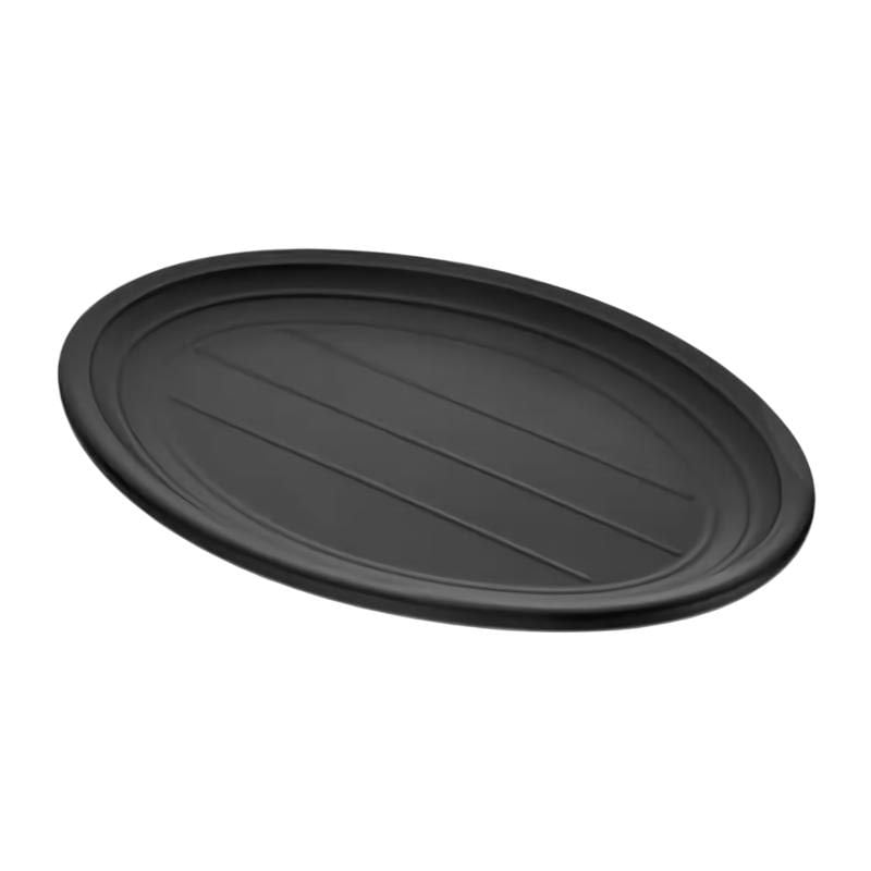 Külsan 28036.BL Thermoset Tabak Oval 36x26.2 cm Siyah