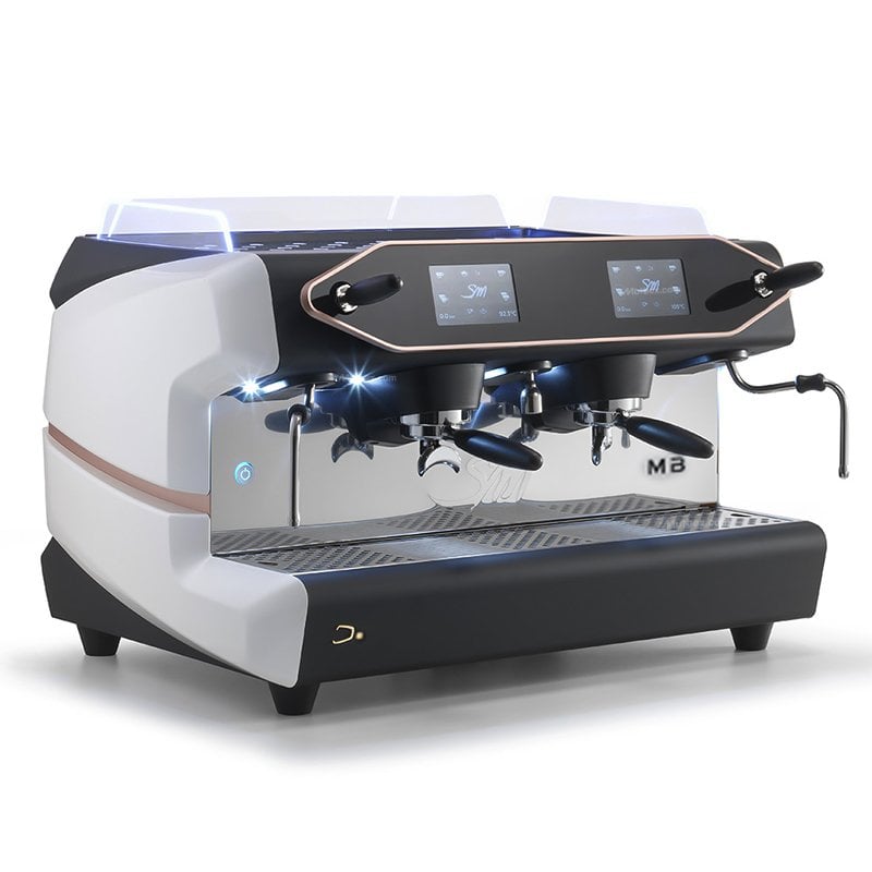 La San Marco D. Multiboiler 2 Gruplu Tam Otomatik Espresso Kahve Makinesi İnci Beyazı