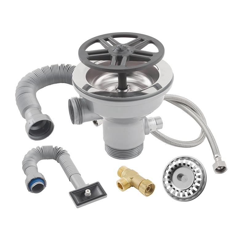 Liva Gaz Bardak ve Kap Yıkama İçin Yan Taşmalı Evye İçi Sifon Sistemi 115 mm