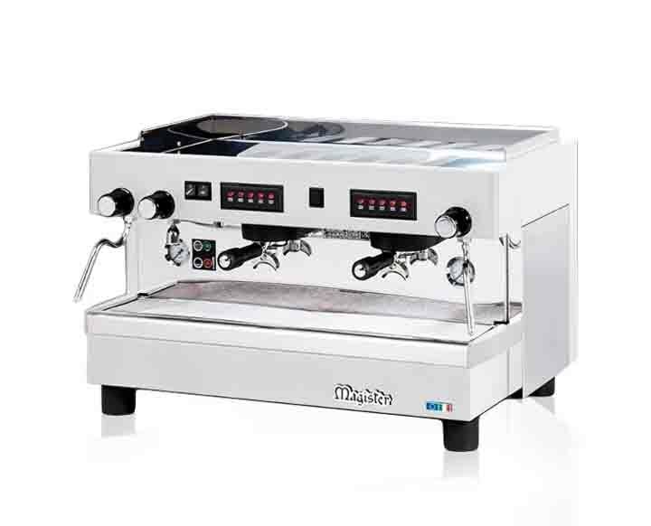 Magister 2 Gruplu Tam Otomatik Espresso Kahve Makinesi, Tall Cup, Beyaz
