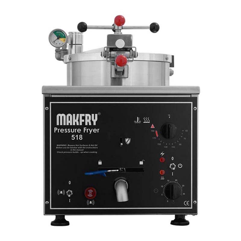 Makfry Set Üstü Basınçlı Fritöz, 8 Litre