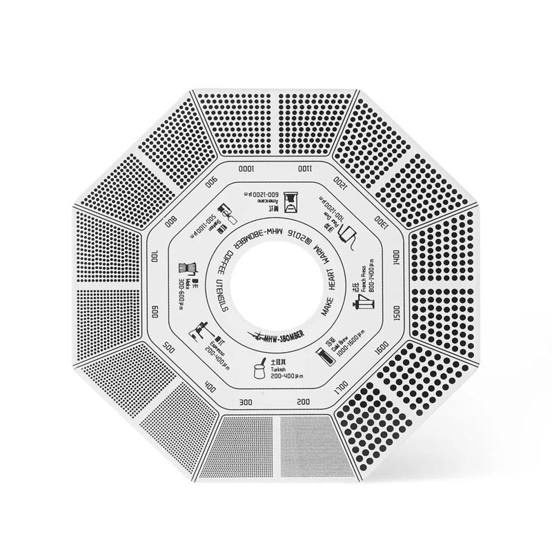 MHW-3Bomber C5626 Kahve Öğütüm Boyutu Ölçüm Kartı 17 gr 10 cm