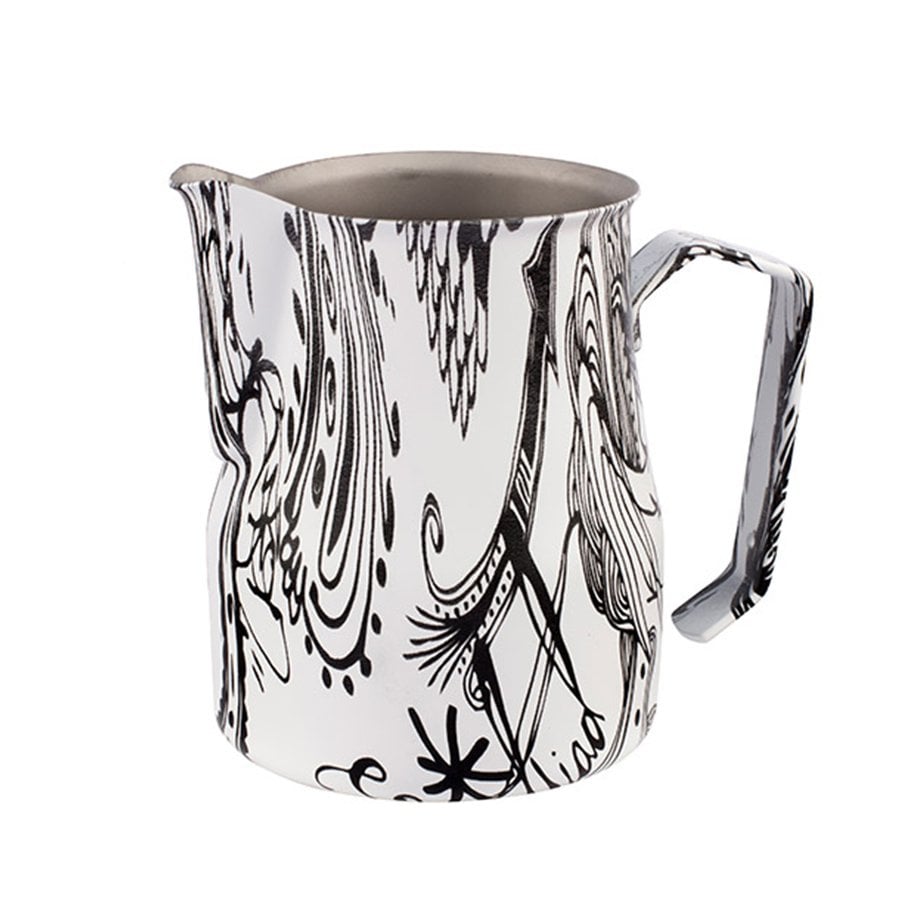 Motta Özel Desen Süt Potu Siyah/Beyaz 500 ml